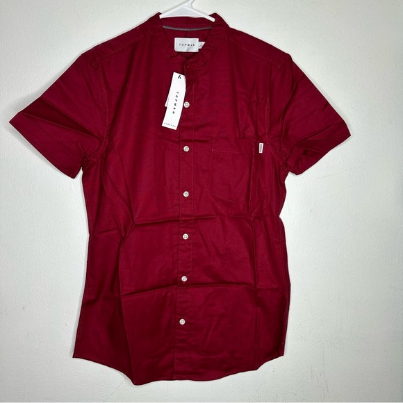 TOPMAN Button Down Short Sleeve Shirt. - Picture 1 of 2
